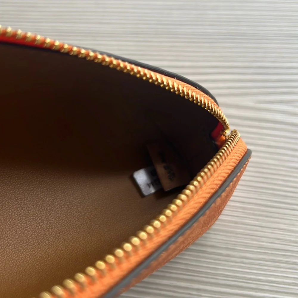 Coach Signature Orange pencil case